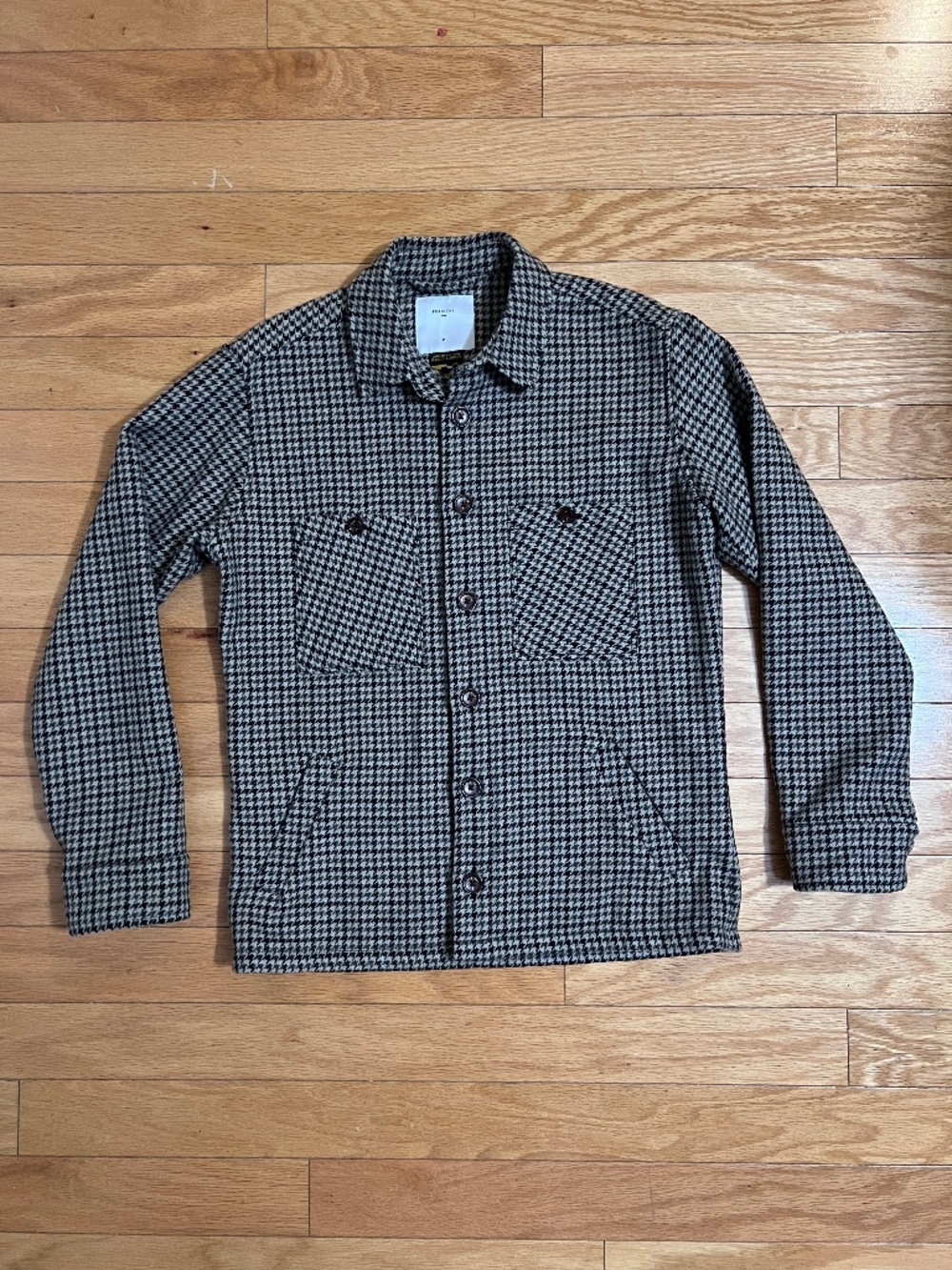 Percival Limited Edition Houndstooth Shirt Jacket (Shacket), Medium